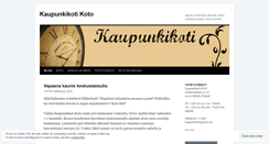 Desktop Screenshot of kaupunkikoti.wordpress.com