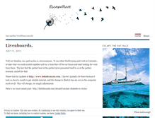 Tablet Screenshot of escaperoot.wordpress.com