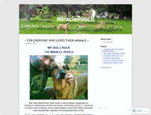 Tablet Screenshot of miraclepooch.wordpress.com