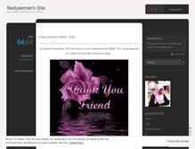 Tablet Screenshot of nadyaeman.wordpress.com