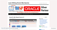 Desktop Screenshot of learnsqlquery.wordpress.com