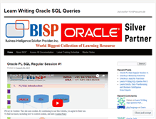 Tablet Screenshot of learnsqlquery.wordpress.com