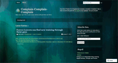 Desktop Screenshot of complain2day.wordpress.com