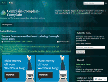 Tablet Screenshot of complain2day.wordpress.com