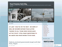 Tablet Screenshot of floodprotectionnorth.wordpress.com