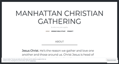 Desktop Screenshot of manhattangathering.wordpress.com