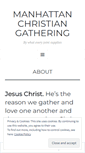 Mobile Screenshot of manhattangathering.wordpress.com