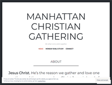 Tablet Screenshot of manhattangathering.wordpress.com