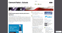 Desktop Screenshot of clermontpatriotschools.wordpress.com