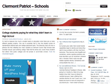 Tablet Screenshot of clermontpatriotschools.wordpress.com