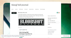 Desktop Screenshot of klanghifi.wordpress.com