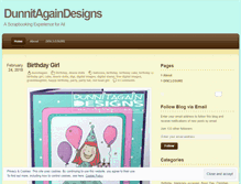 Tablet Screenshot of dunnitagaindesigns.wordpress.com