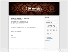 Tablet Screenshot of csmworship.wordpress.com