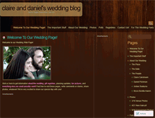 Tablet Screenshot of danielandclaire.wordpress.com
