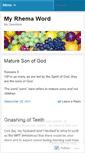 Mobile Screenshot of myrhemaword.wordpress.com