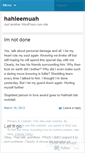 Mobile Screenshot of hahleemuah.wordpress.com