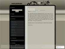 Tablet Screenshot of hahleemuah.wordpress.com