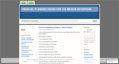 Desktop Screenshot of financialforecasting.wordpress.com