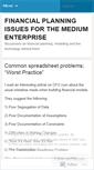 Mobile Screenshot of financialforecasting.wordpress.com