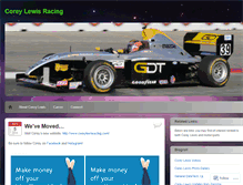 Tablet Screenshot of coreylewisracing.wordpress.com