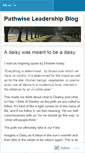 Mobile Screenshot of pathwiseleadership.wordpress.com