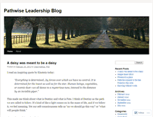 Tablet Screenshot of pathwiseleadership.wordpress.com