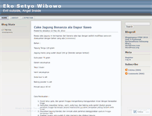 Tablet Screenshot of ekosetyo.wordpress.com