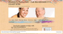 Desktop Screenshot of downeyinhomecare.wordpress.com