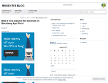 Tablet Screenshot of mosenti.wordpress.com