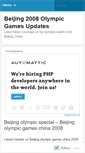 Mobile Screenshot of beijingolympicgamesupdate.wordpress.com
