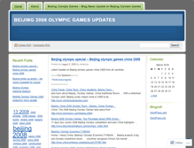 Tablet Screenshot of beijingolympicgamesupdate.wordpress.com