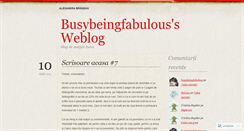 Desktop Screenshot of busybeingfabulous.wordpress.com