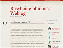 Tablet Screenshot of busybeingfabulous.wordpress.com