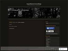 Tablet Screenshot of hyperblasted.wordpress.com