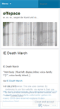 Mobile Screenshot of offspace.wordpress.com