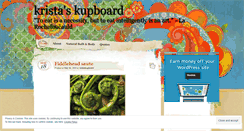 Desktop Screenshot of kristaskupboard.wordpress.com