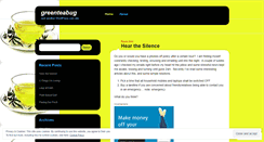 Desktop Screenshot of greenteabug.wordpress.com