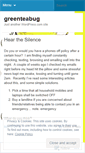 Mobile Screenshot of greenteabug.wordpress.com