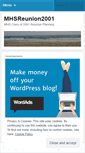 Mobile Screenshot of mhsreunion2001.wordpress.com