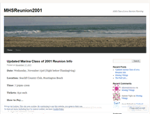 Tablet Screenshot of mhsreunion2001.wordpress.com