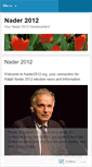 Mobile Screenshot of nader2012.wordpress.com