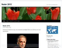 Tablet Screenshot of nader2012.wordpress.com