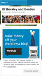 Mobile Screenshot of ofbuckleyandbeatles.wordpress.com