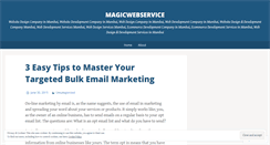Desktop Screenshot of magicwebservice.wordpress.com