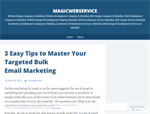 Tablet Screenshot of magicwebservice.wordpress.com