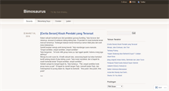 Desktop Screenshot of bimosaurus.wordpress.com