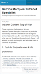 Mobile Screenshot of katrinamarquesintranet.wordpress.com