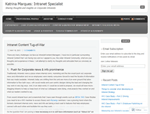 Tablet Screenshot of katrinamarquesintranet.wordpress.com