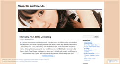 Desktop Screenshot of nanarificandfriends.wordpress.com