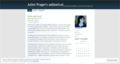 Desktop Screenshot of julietprager.wordpress.com